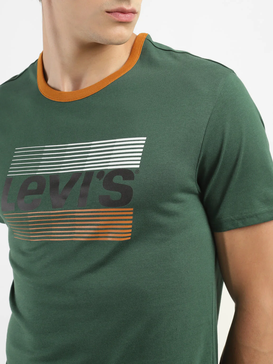 Men's Brand Logo Slim Fit T-shirt - Image 5