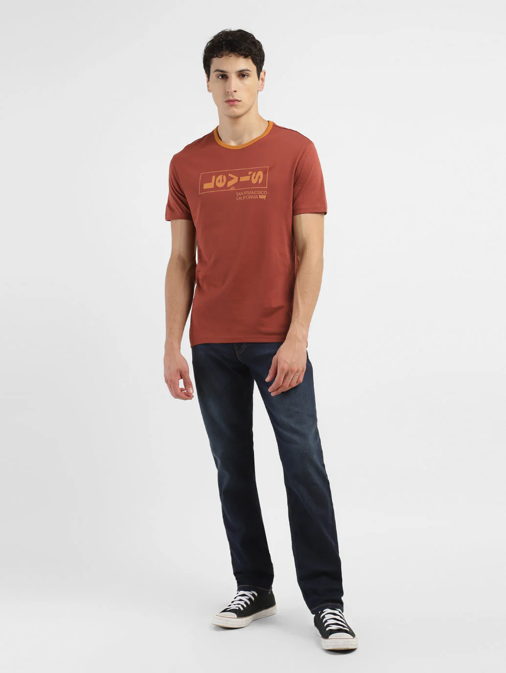 Men's Brand Logo Crew Neck T-shirt