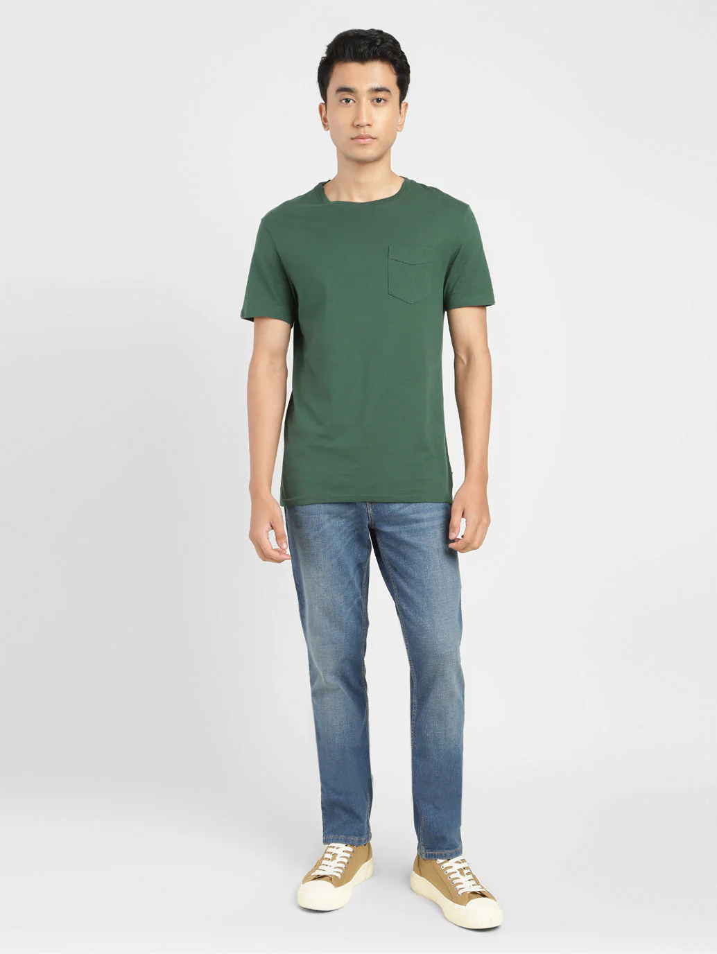 Men's Solid Crew Neck T-shirt - Image 6