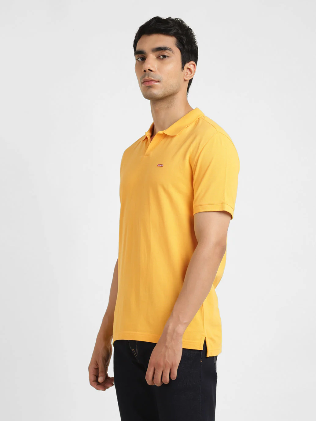 Men's Solid Polo Collar T-Shirt - Image 4