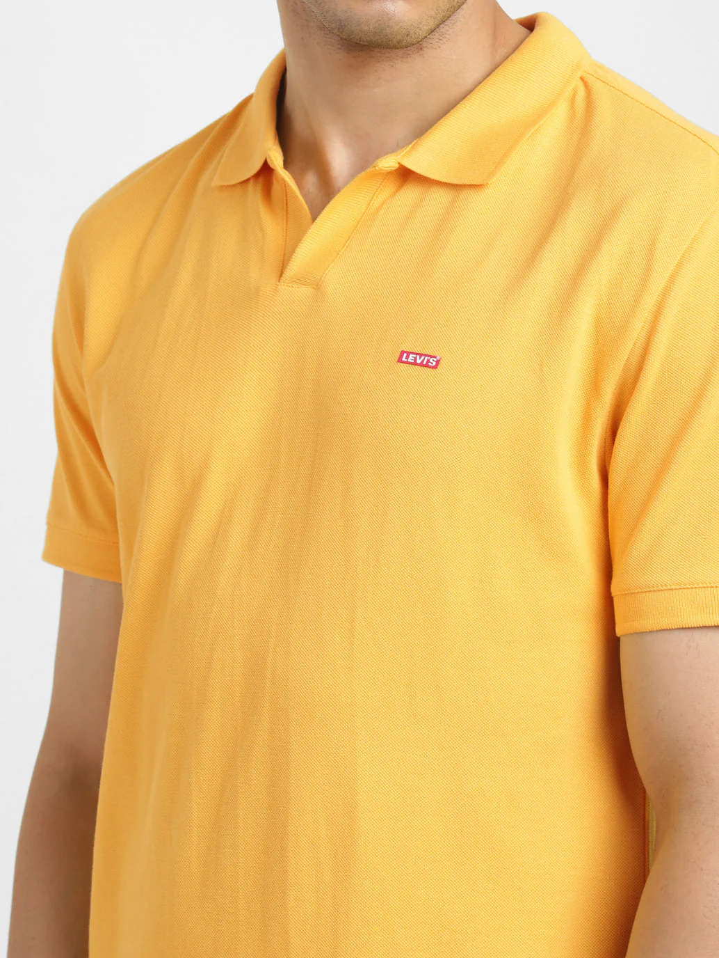 Men's Solid Polo Collar T-Shirt - Image 5
