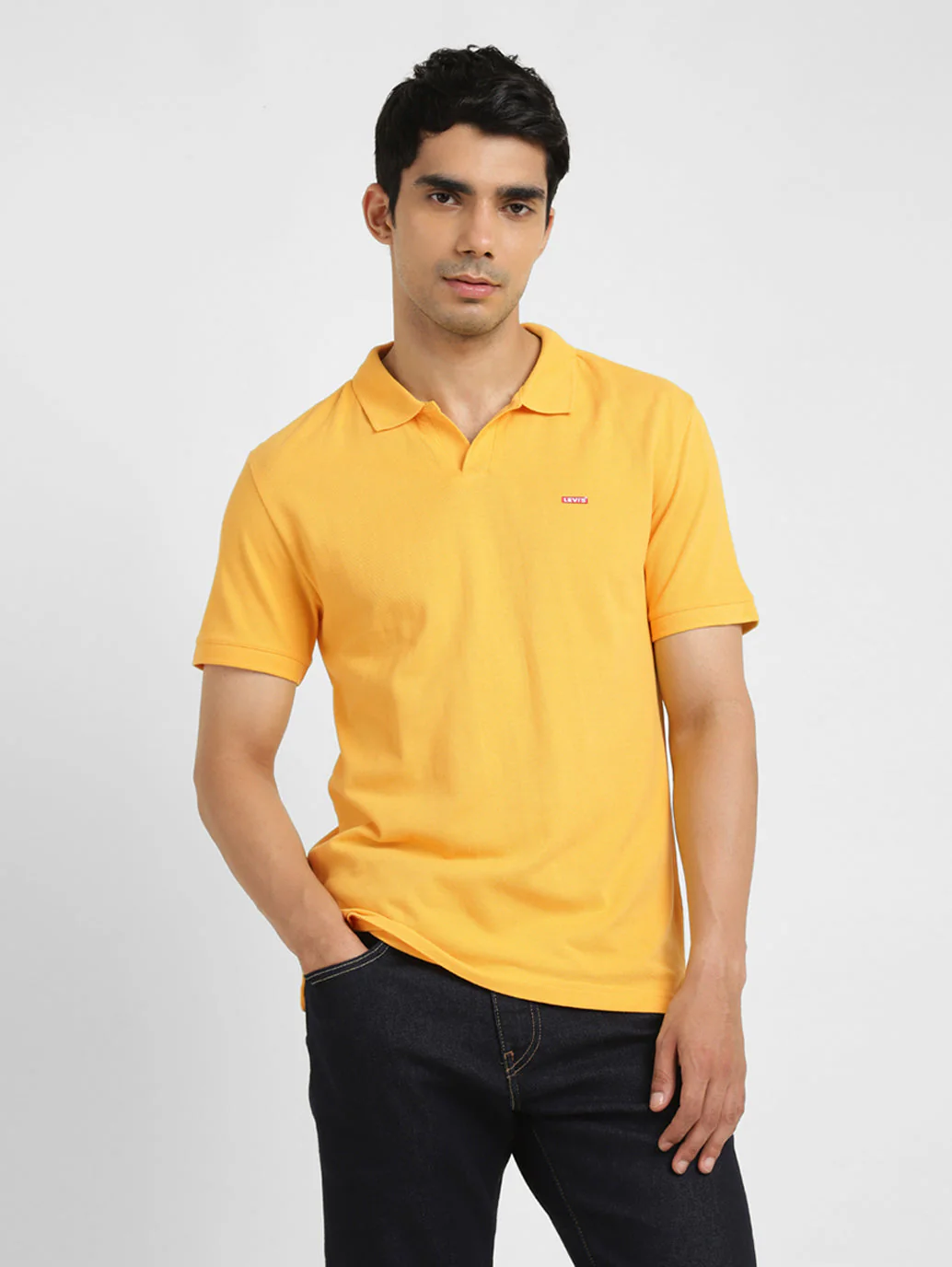 Men's Solid Polo Collar T-Shirt - Image 6
