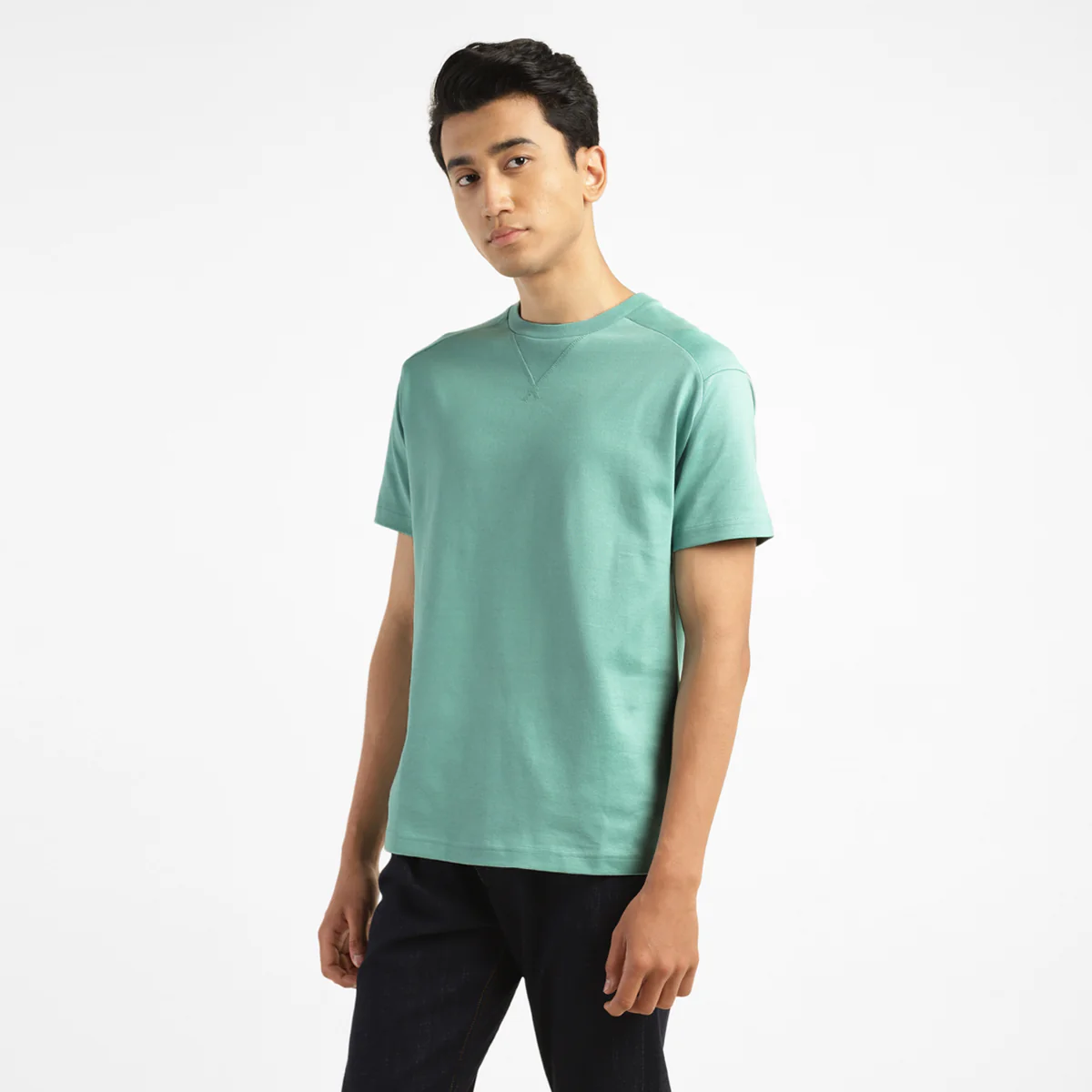 Men's Solid Crew Neck T-shirt - Image 5