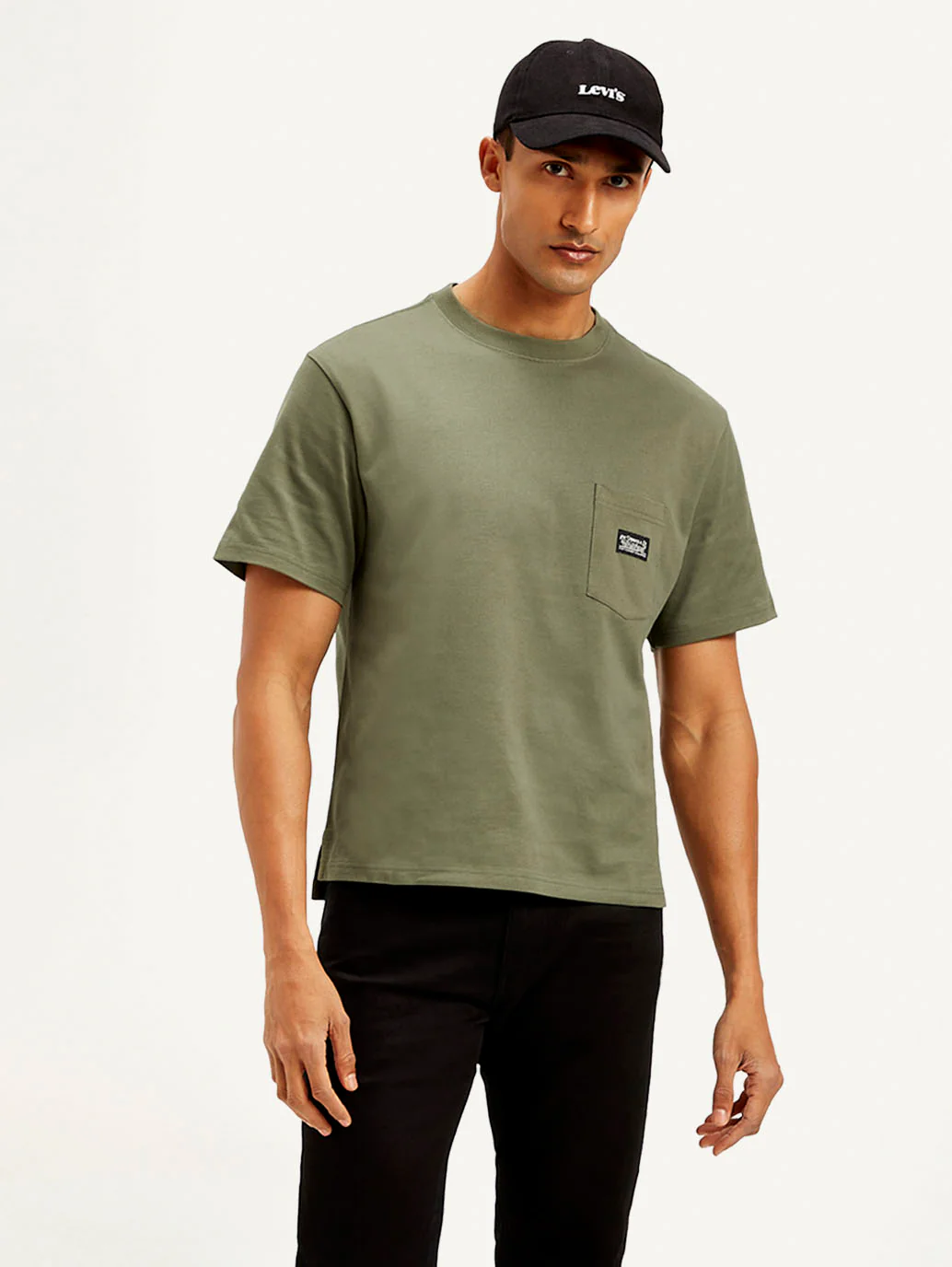 Men's Solid Crew Neck T-Shirt