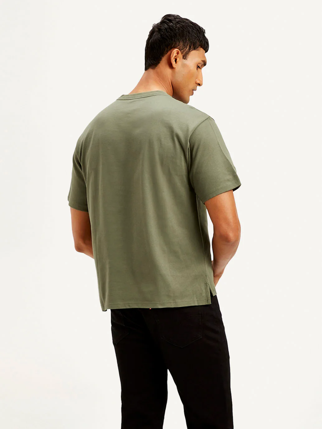 Men's Solid Crew Neck T-Shirt - Image 3