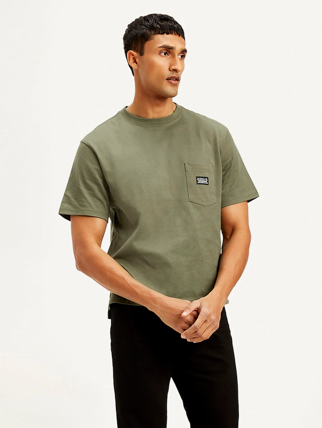 Men's Solid Crew Neck T-Shirt - Image 5
