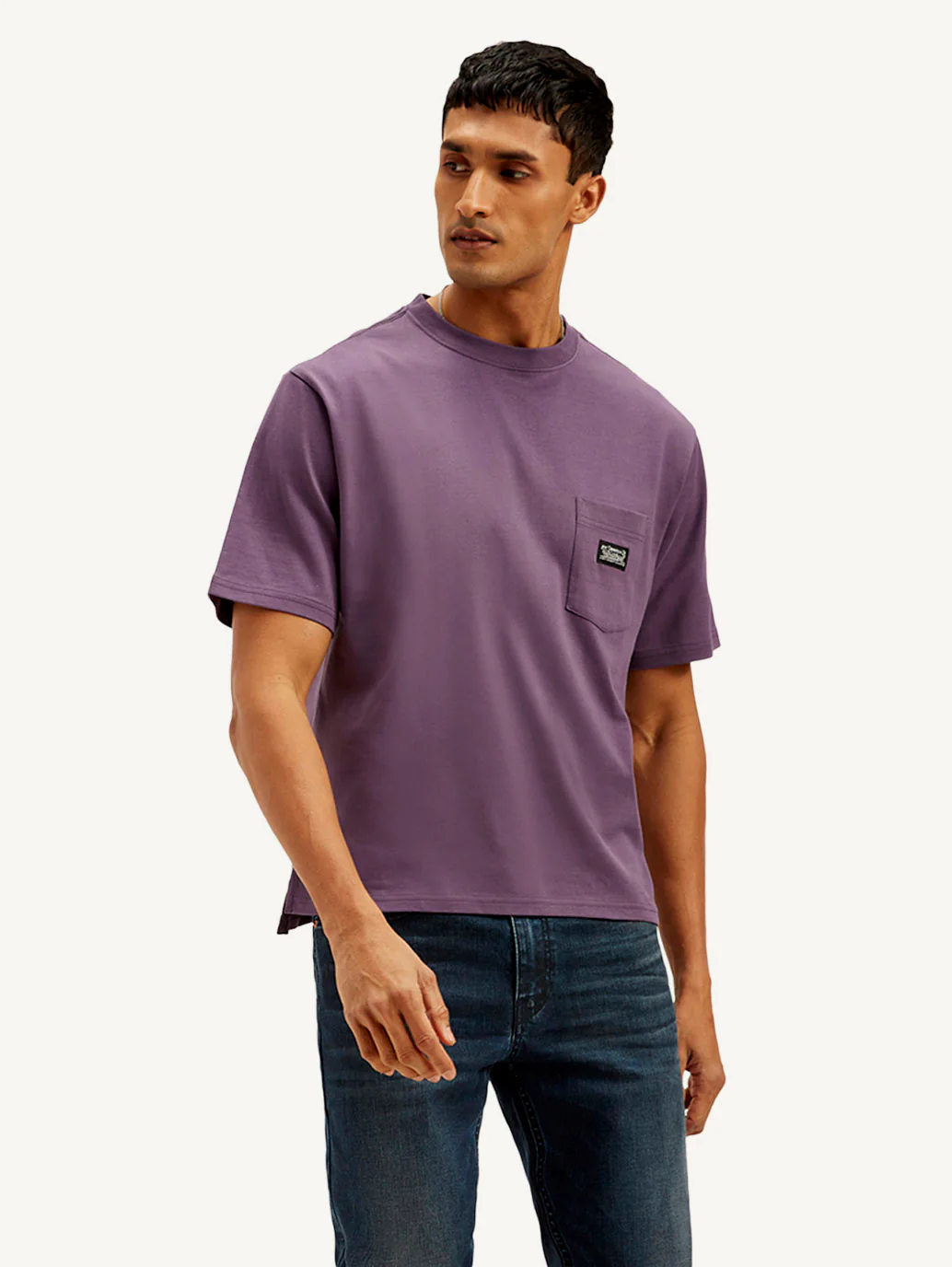Men's Solid Crew Neck T-shirt - Image 5