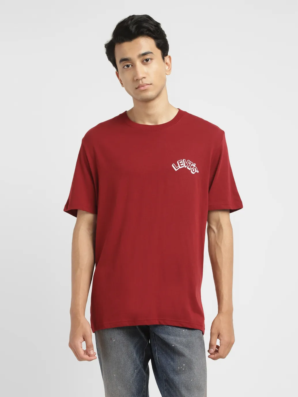 Men's Solid Crew Neck T-shirt - Image 2