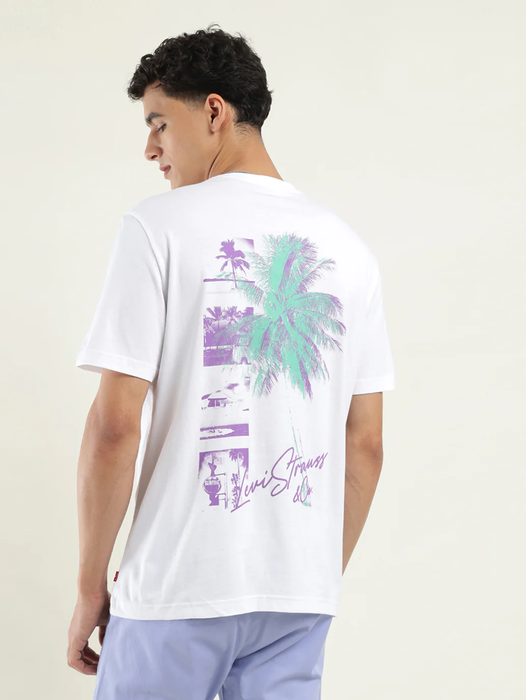 Men's Solid Crew Neck T-Shirt - Image 3