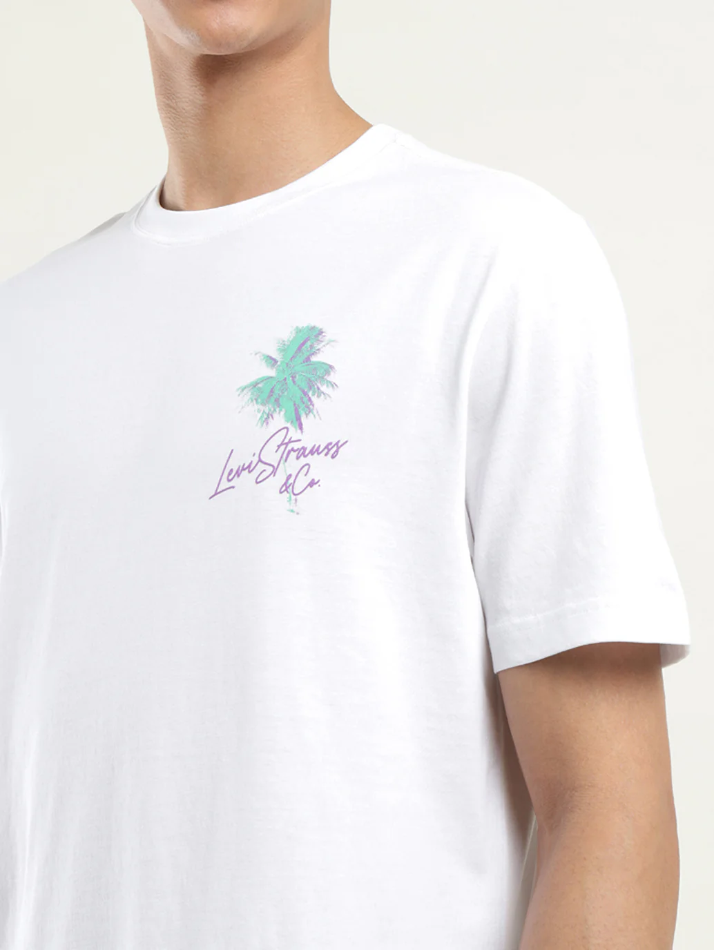Men's Solid Crew Neck T-Shirt - Image 4