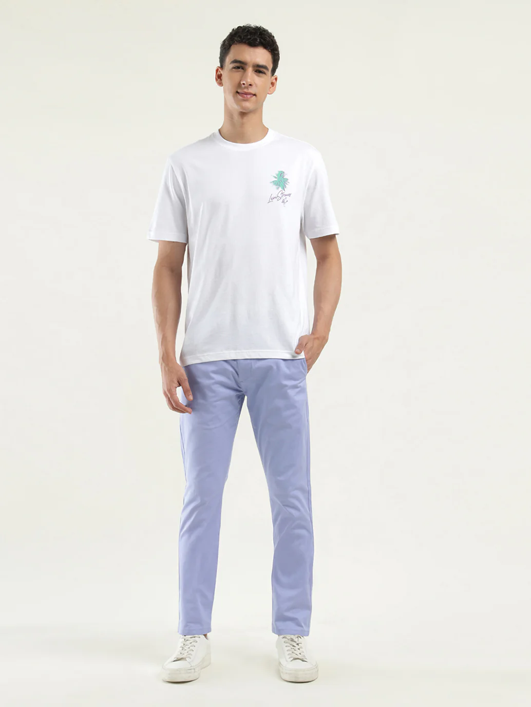 Men's Solid Crew Neck T-Shirt - Image 6
