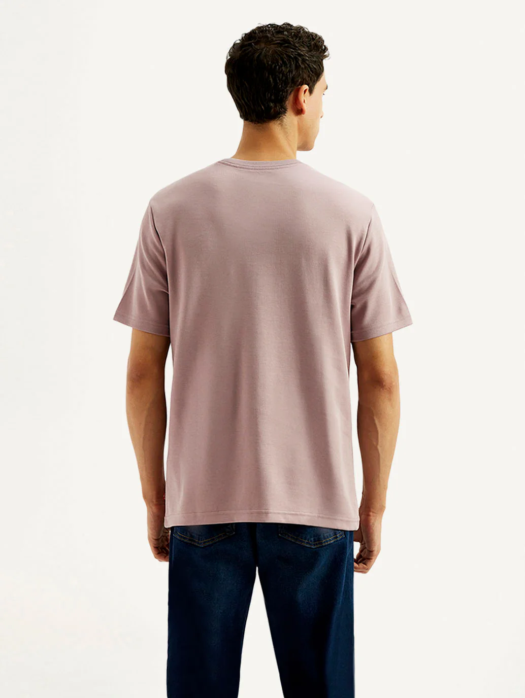 Men's Solid Crew Neck T-shirt - Image 3