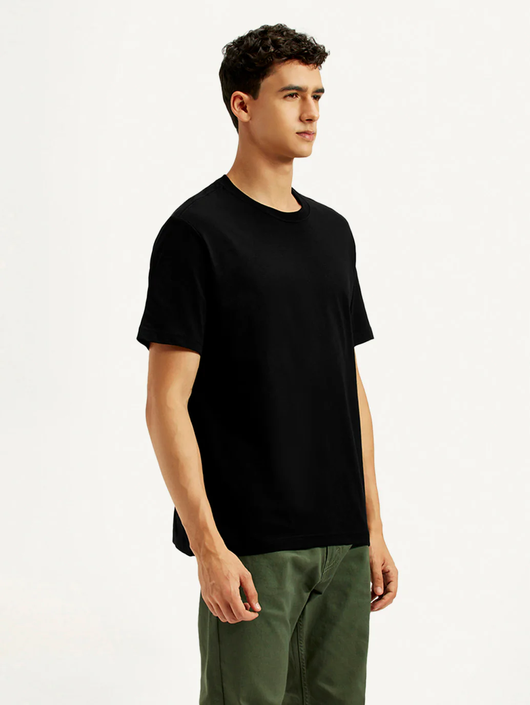 Men's Solid Crew Neck T-shirt - Image 3
