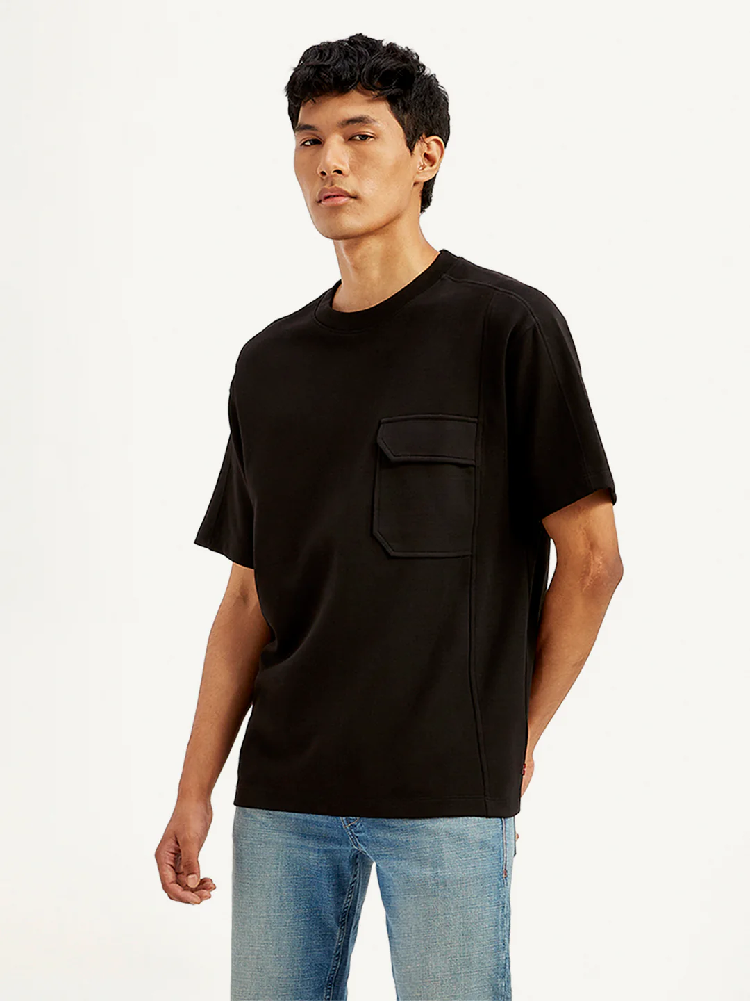 Men's Solid Crew Neck Utility T-Shirt - Image 4