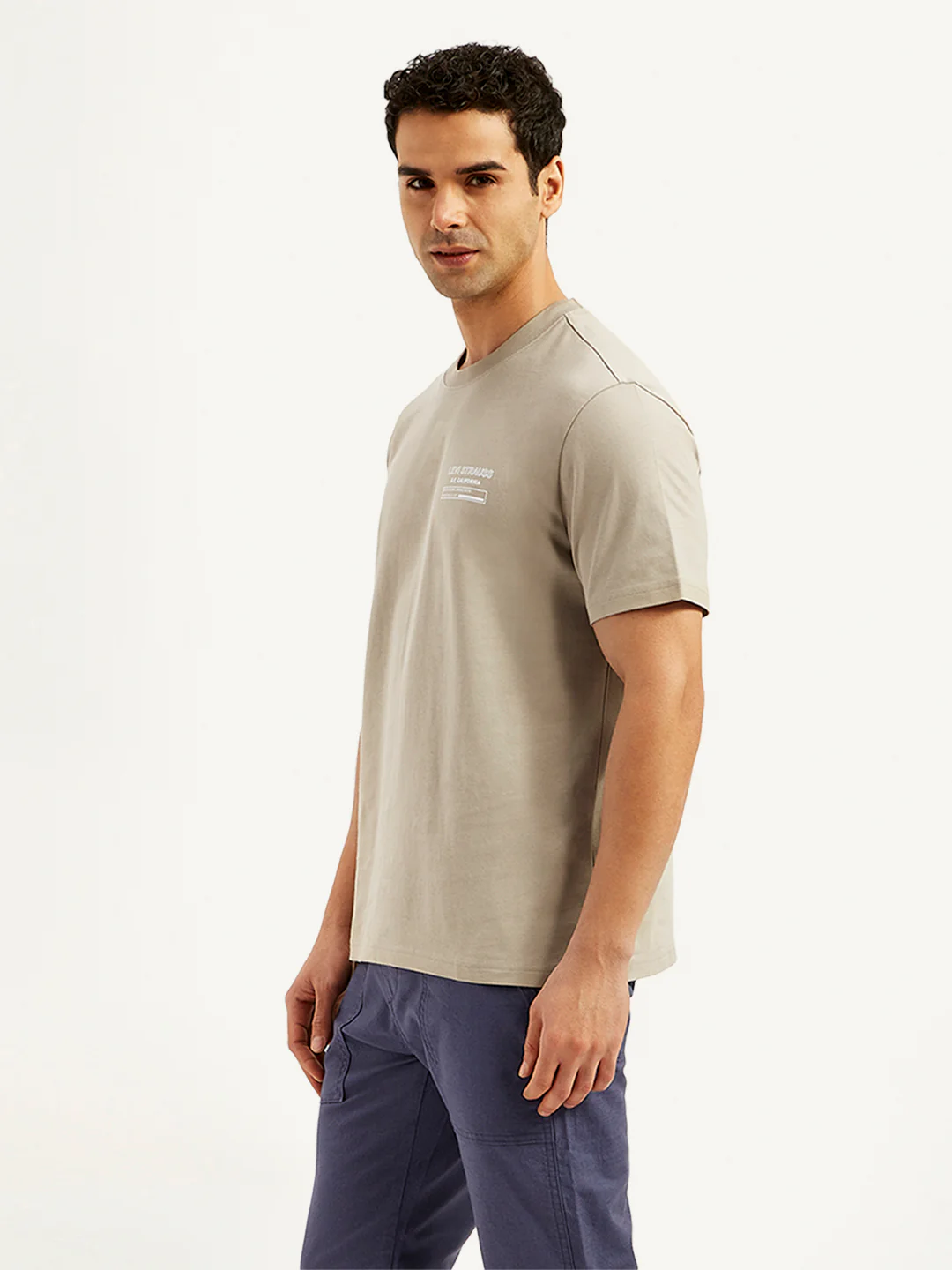 Men's Solid Crew Neck Utility T-Shirt - Image 4