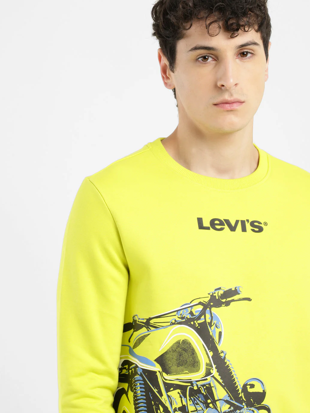 Men's Solid Green Crew Neck Sweatshirt - Image 5