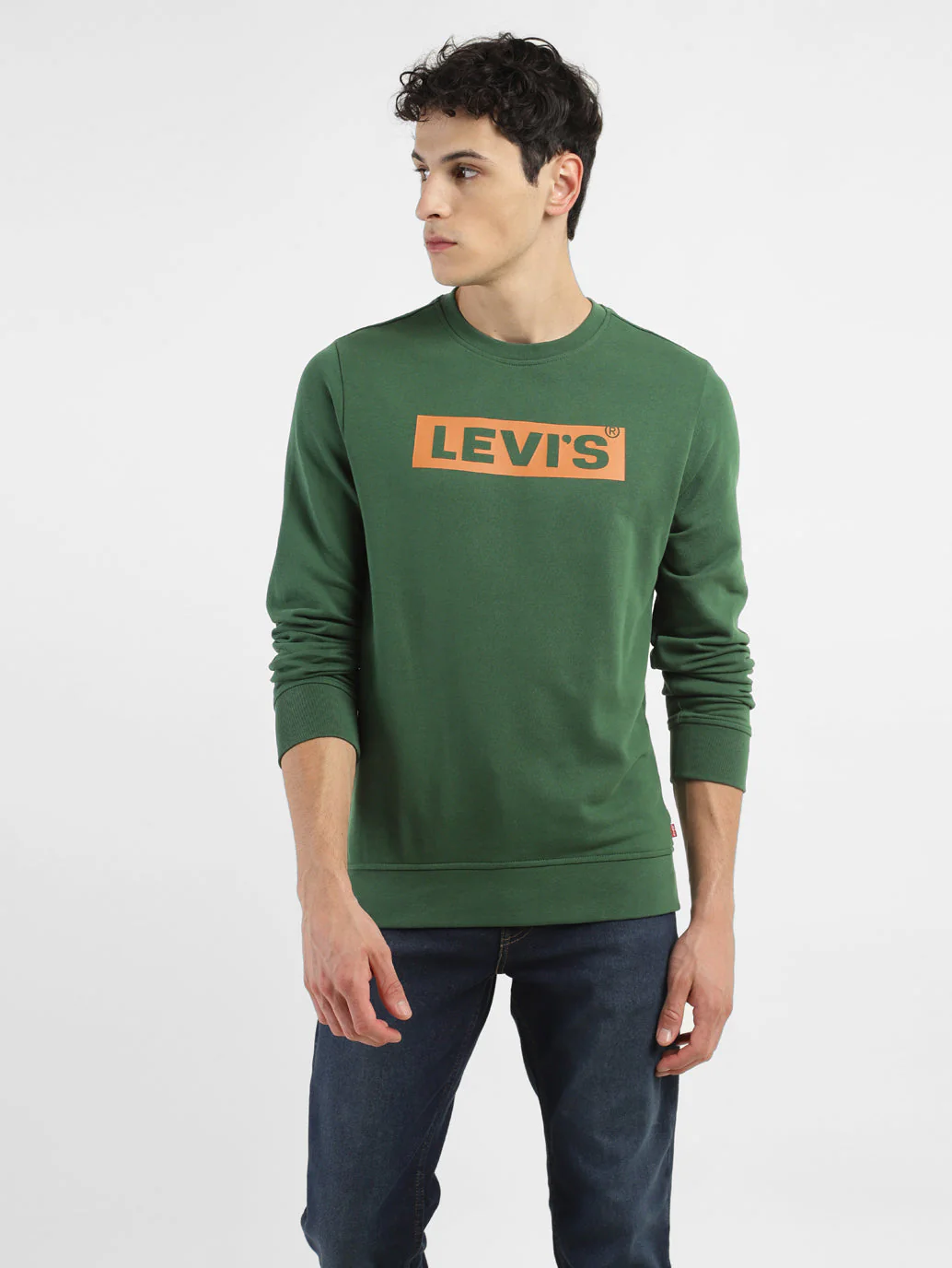 Men's Brand Logo Crew Neck Sweatshirt - Image 6