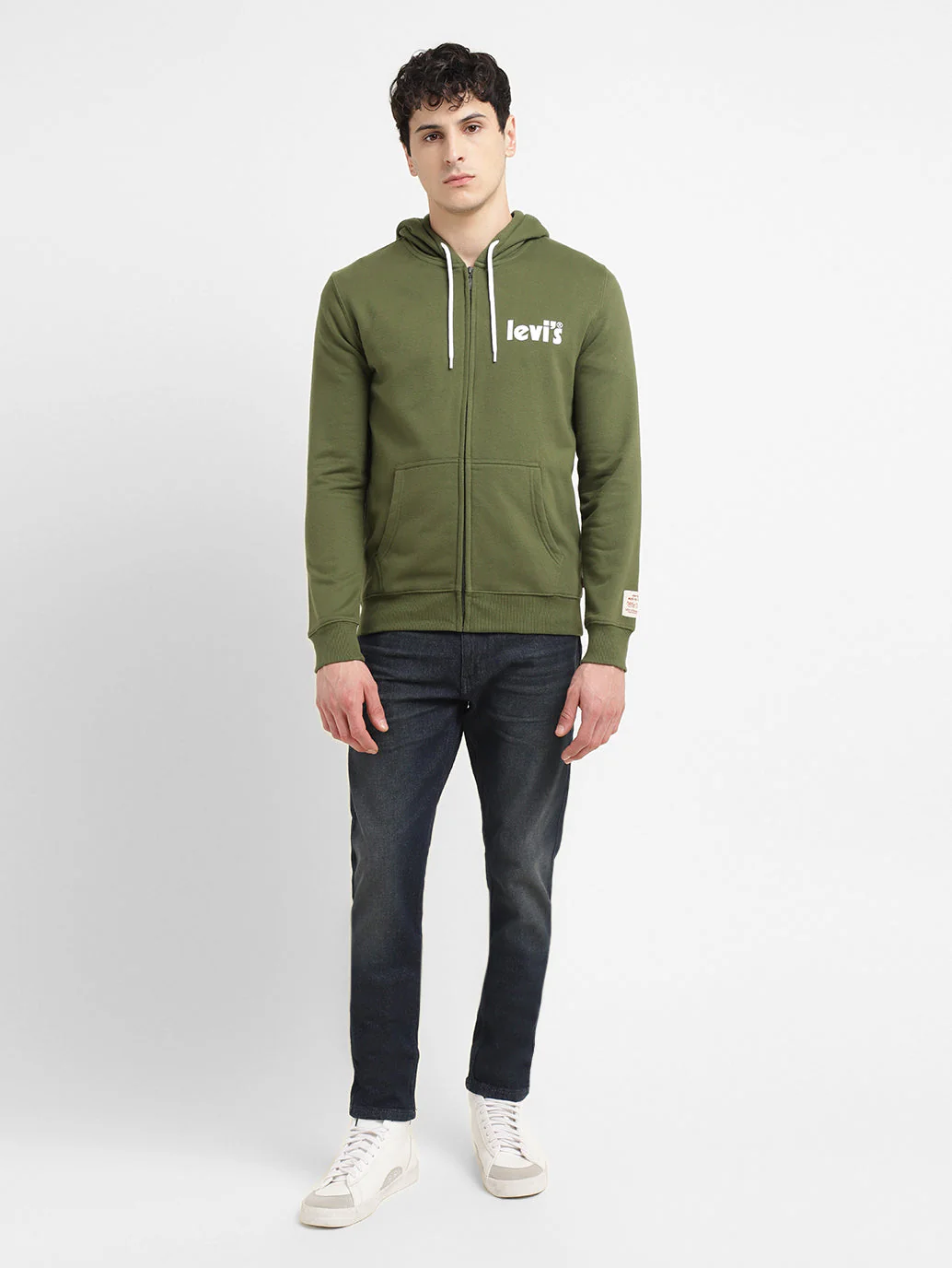Men's Solid Green Hooded Sweatshirt - Image 6