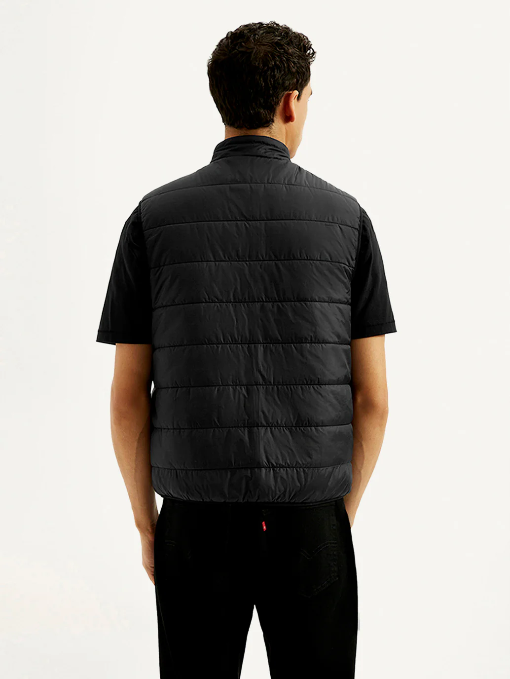 Men's Solid Green puffer Jacket - Image 2
