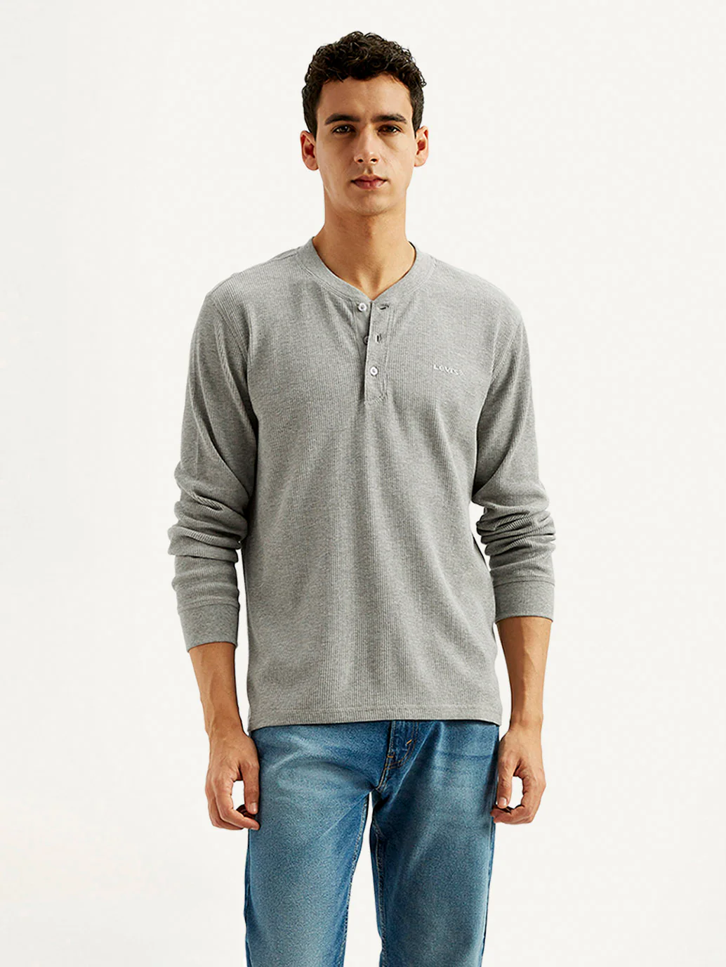 Men's Solid Henley Neck T-shirt - Image 5