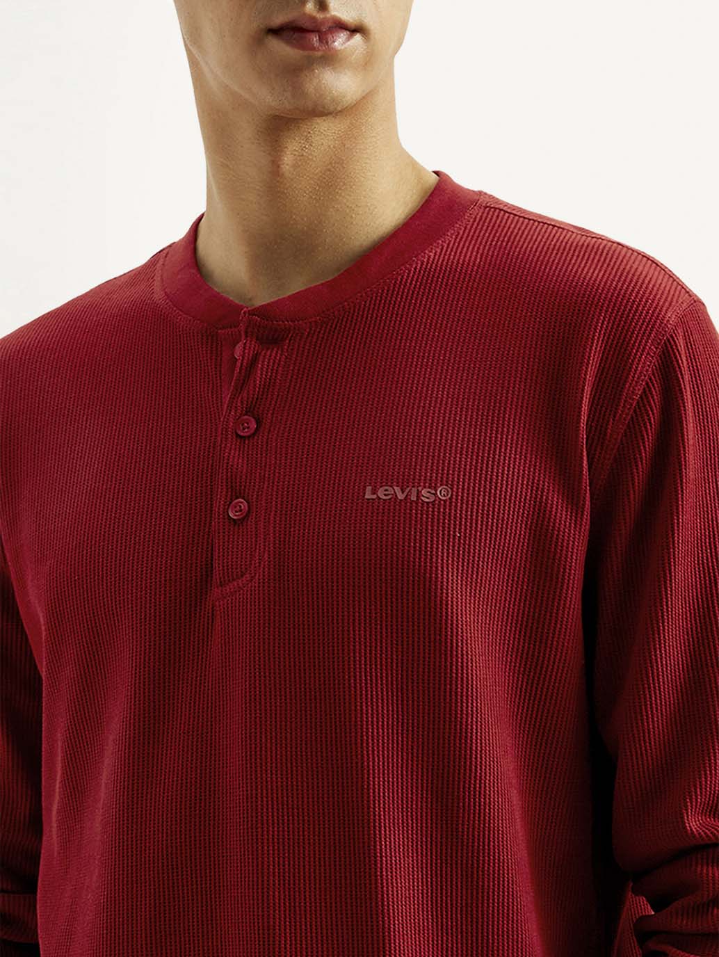 Men's Solid Henley Neck T-shirt - Image 4