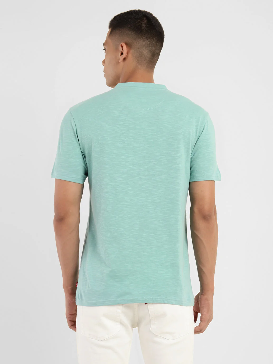 Men's Solid Henley Neck T-shirt - Image 3