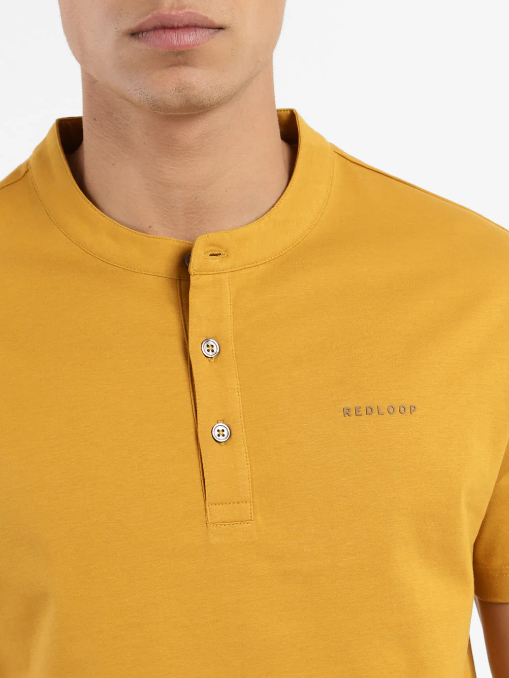 Men's Solid Henley Neck T-shirt - Image 5