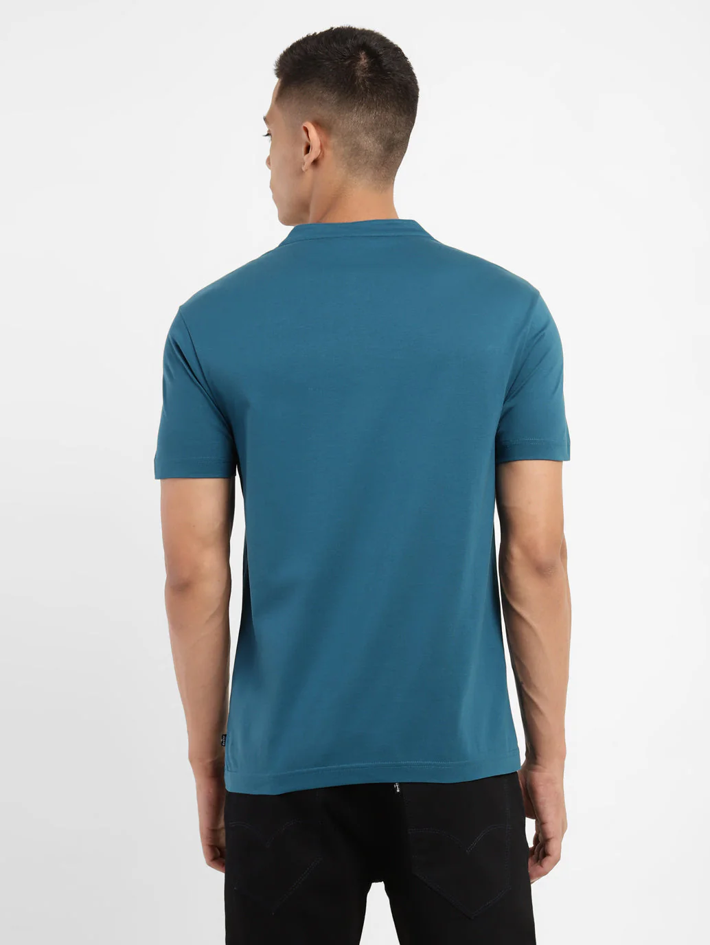 Men's Solid Henley Neck T-shirt - Image 3