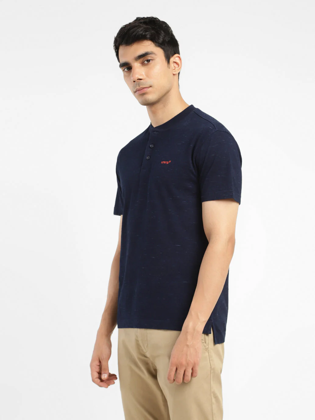 Men's Solid Henley Neck T-shirt - Image 4