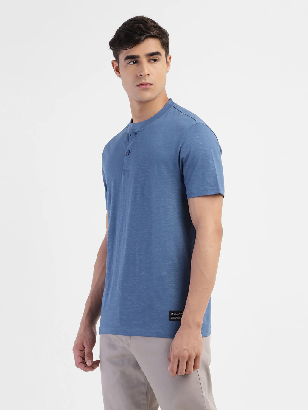 Men's Solid Henley Neck T-shirt - Image 4