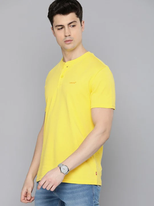 Men's Solid Henley T-shirt - Image 7