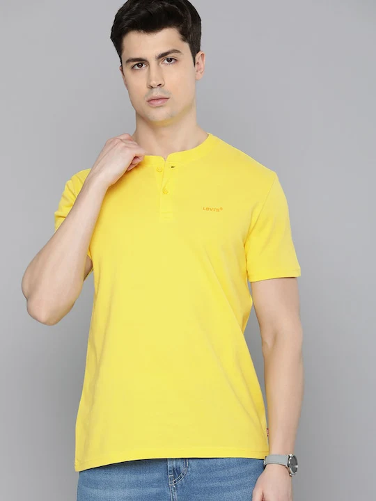 Men's Solid Henley T-shirt - Image 9