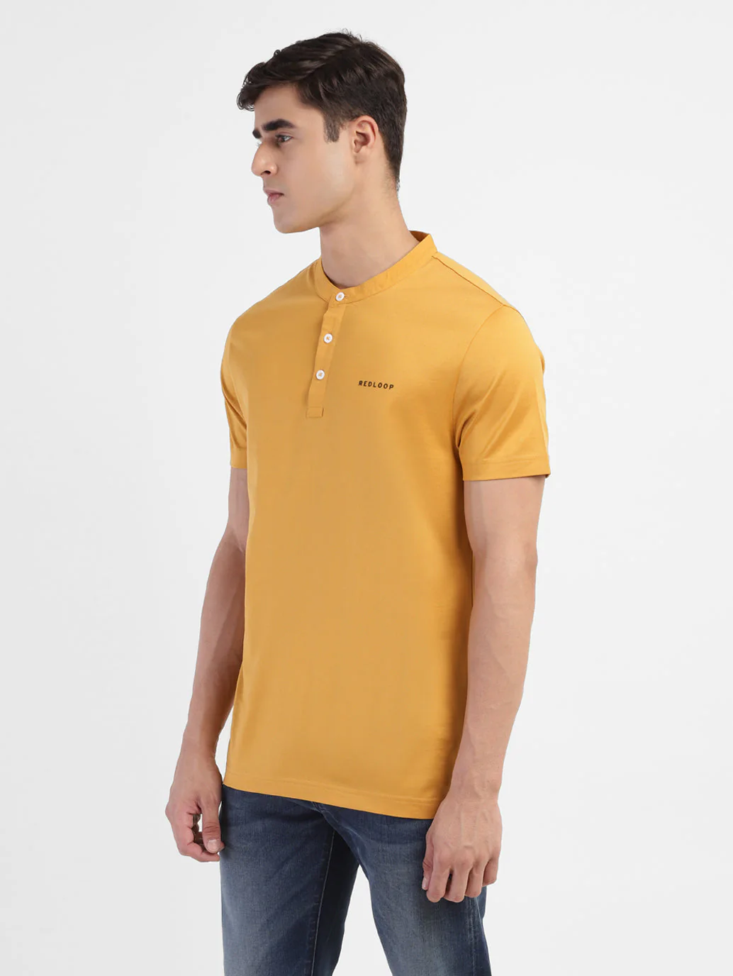 Men's Solid Henley T-Shirt - Image 4