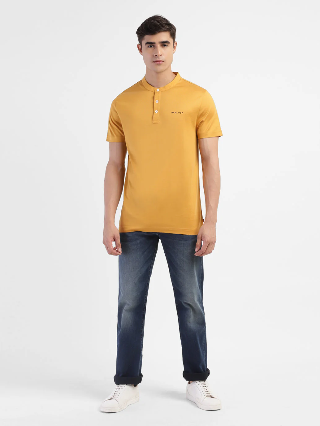 Men's Solid Henley T-Shirt - Image 5