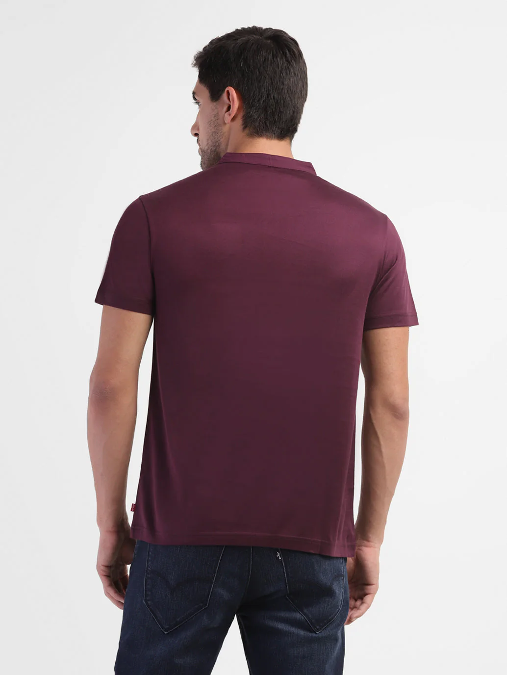 Men's Solid Henley T-Shirt - Image 3