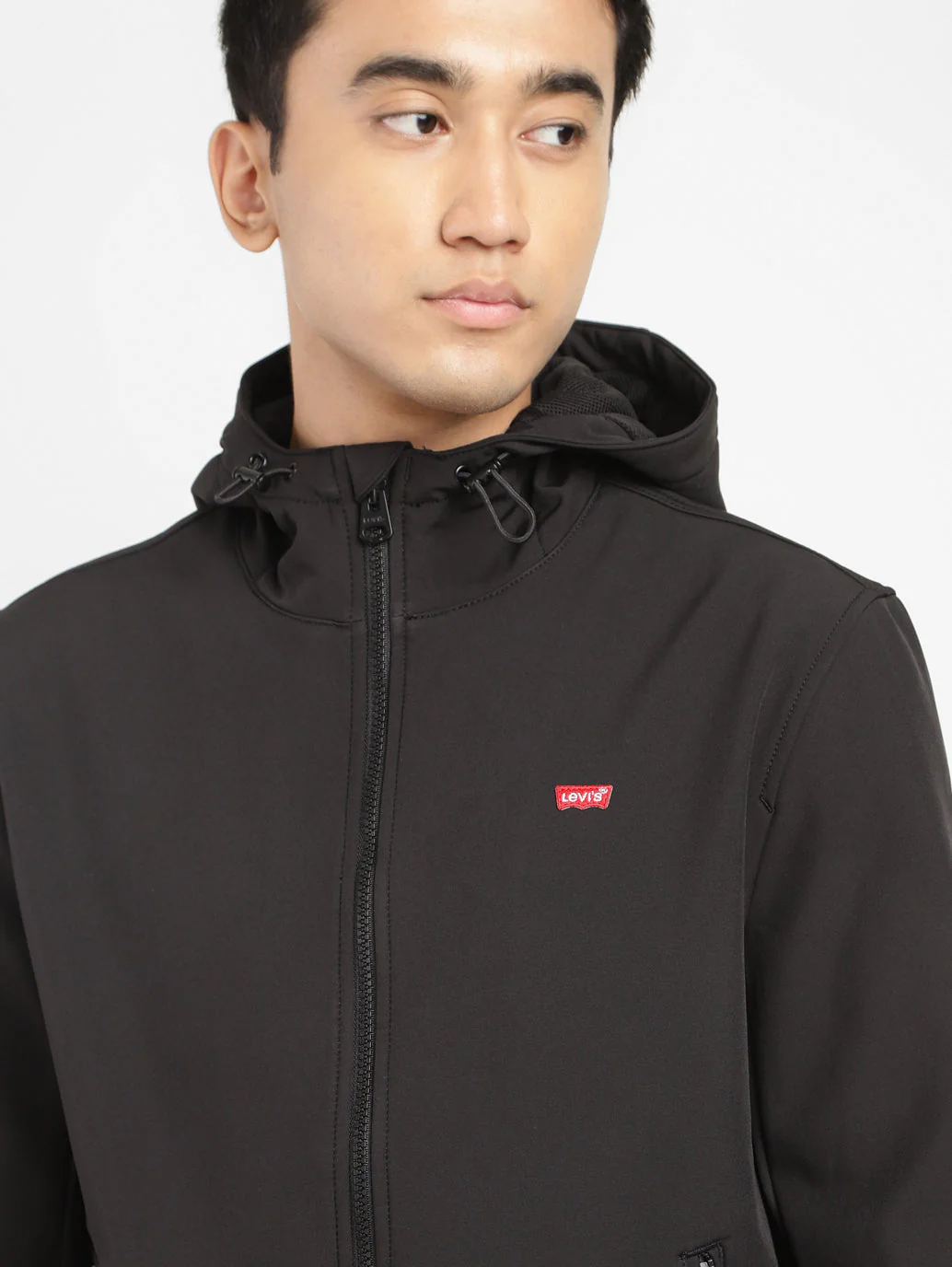 Men's Solid Hooded Bomber Jacket - Image 5