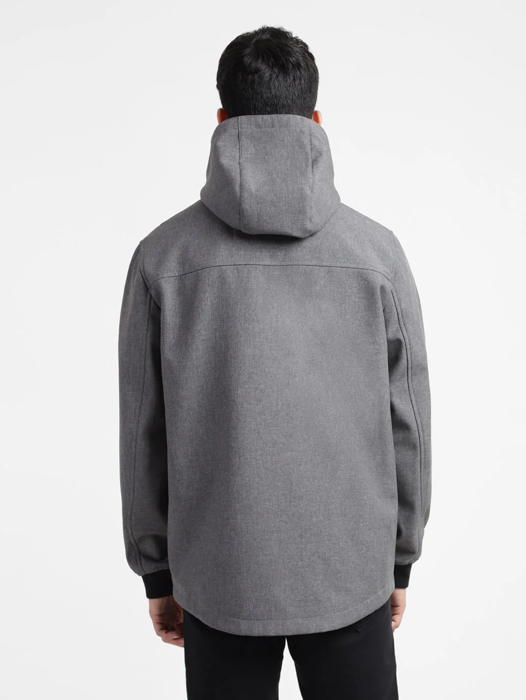 Men's Solid Hooded Tailored Jacket - Image 3