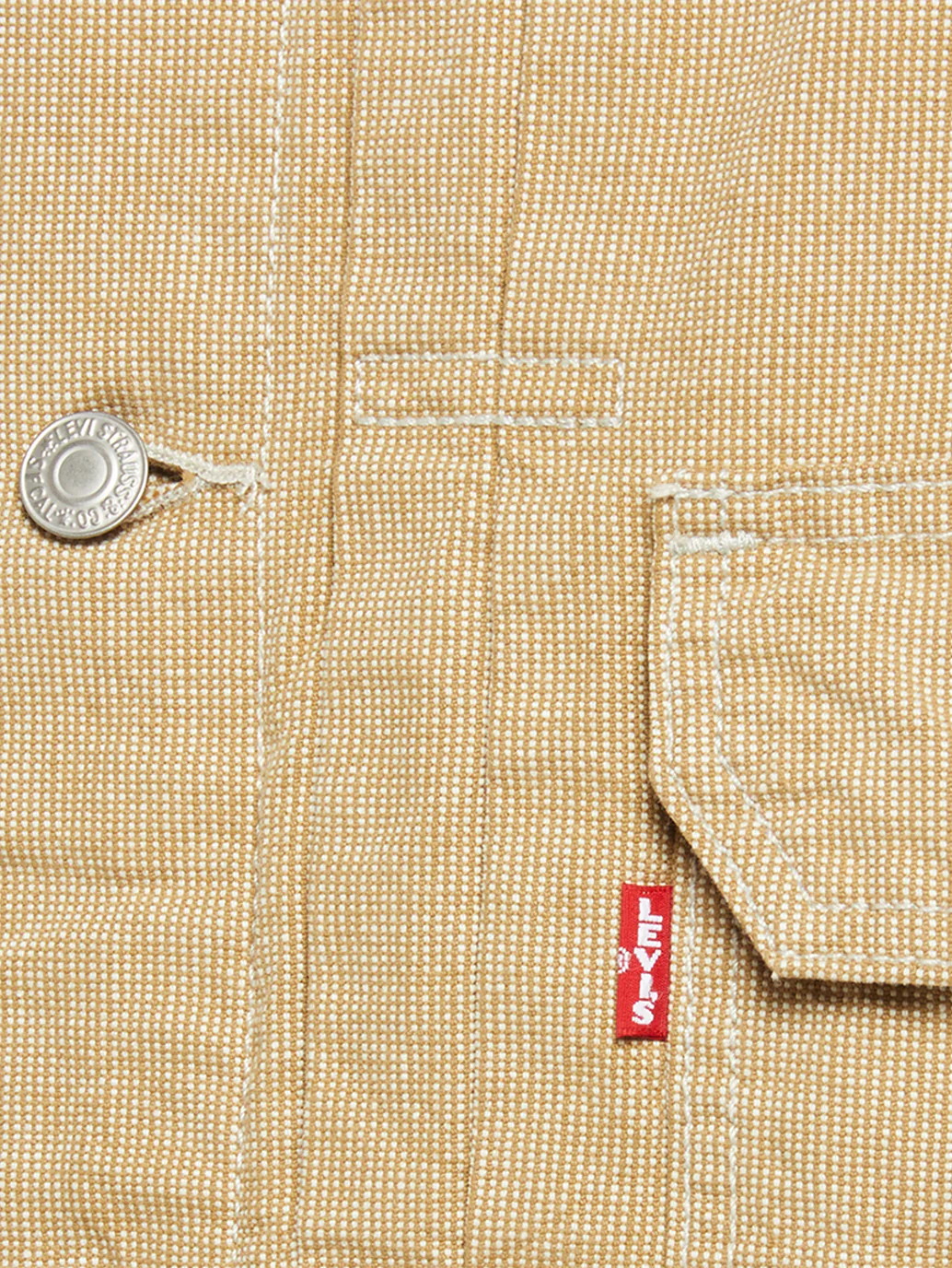 Men's Solid Khaki Relaxed Fit Jacket - Image 4