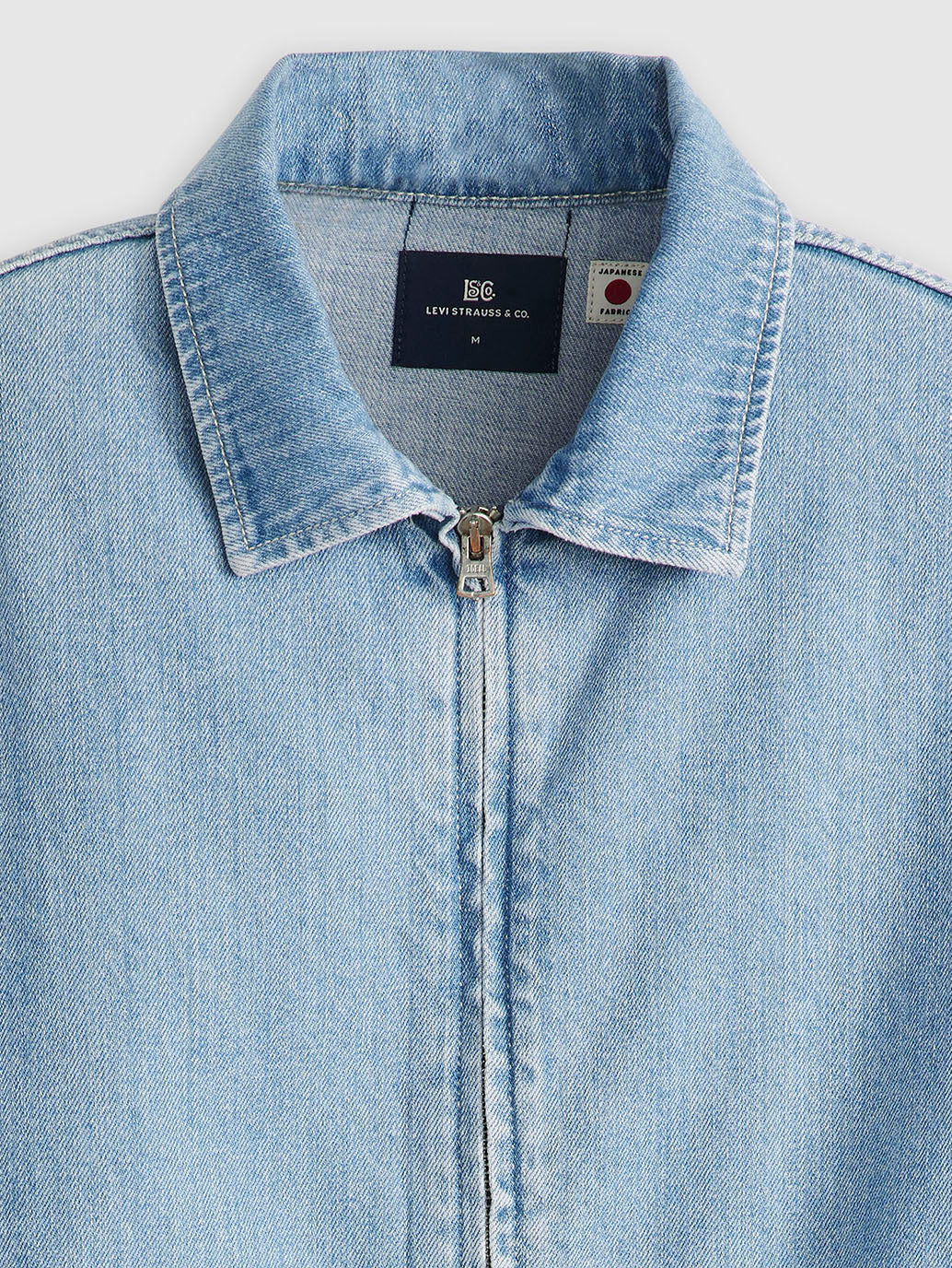 Men's Solid Light Blue Denim Jacket - Image 6
