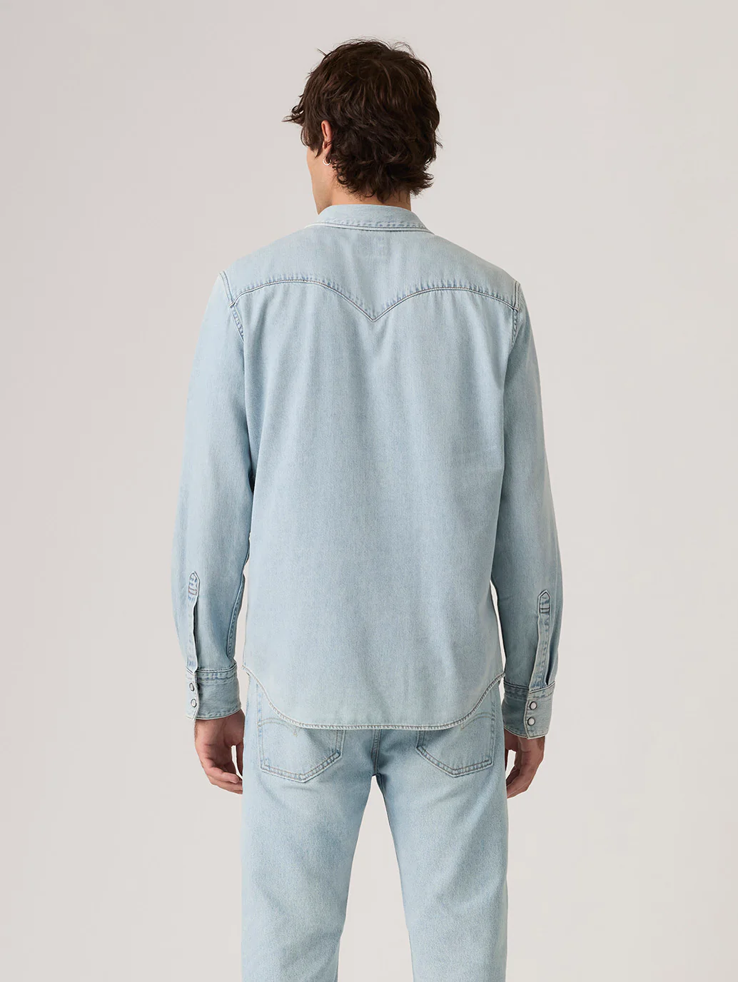 Men's Barstow Standard Fit Western Denim Shirt - Image 2