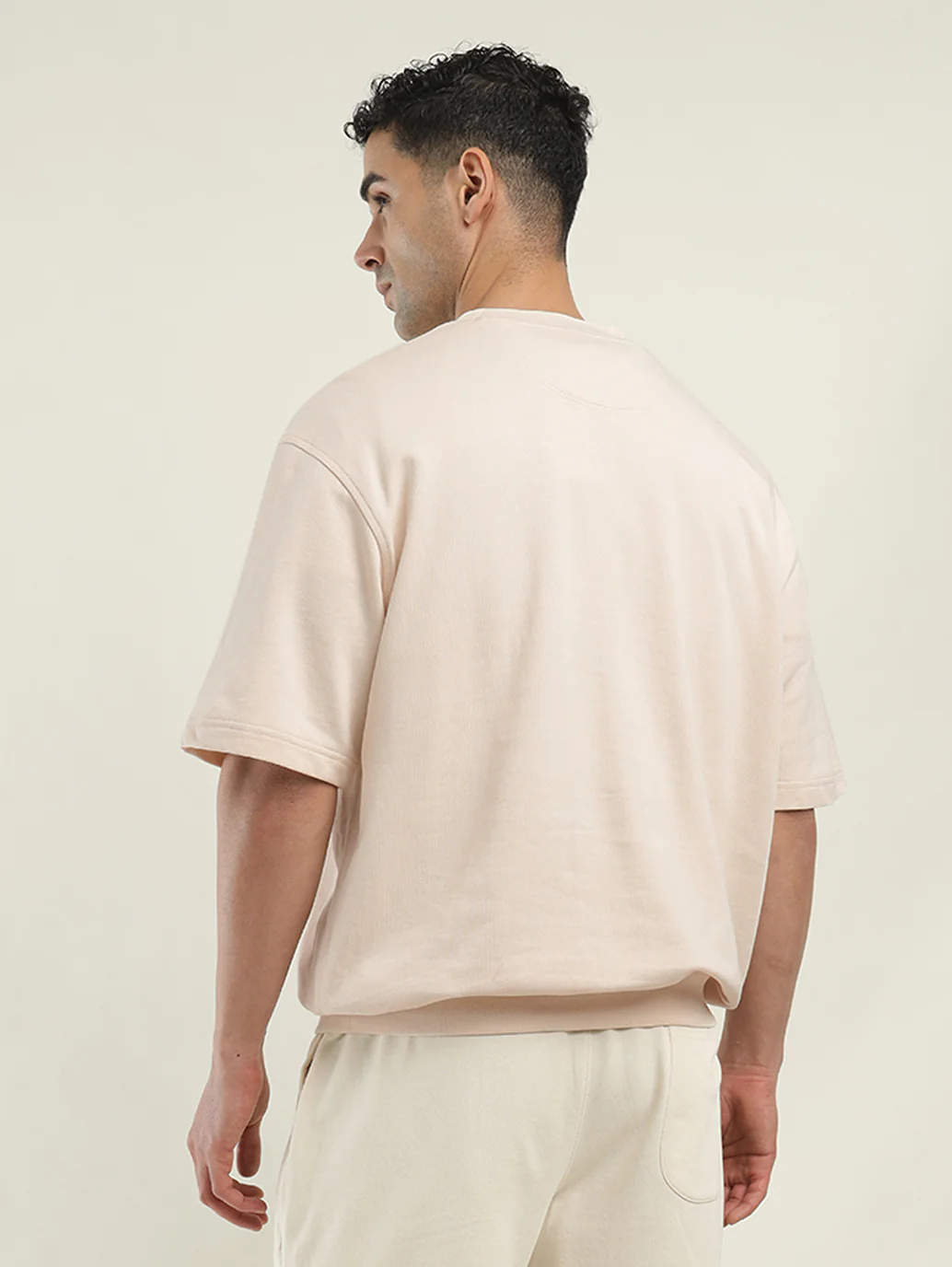 Men's Solid Loose Fit T-shirt - Image 3