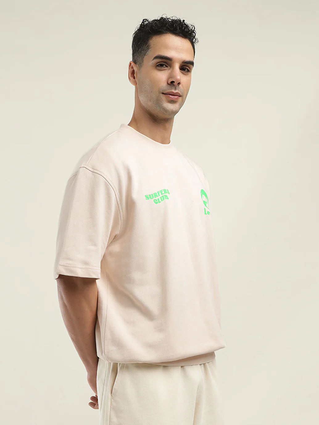 Men's Solid Loose Fit T-shirt - Image 5