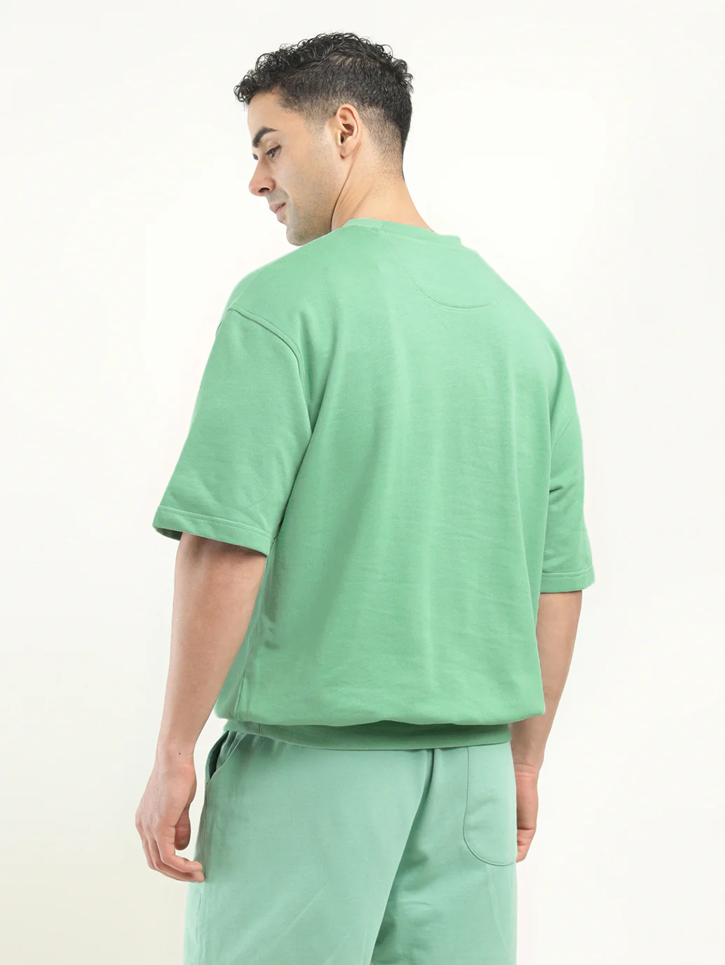 Men's Solid Loose Fit T-shirt - Image 3