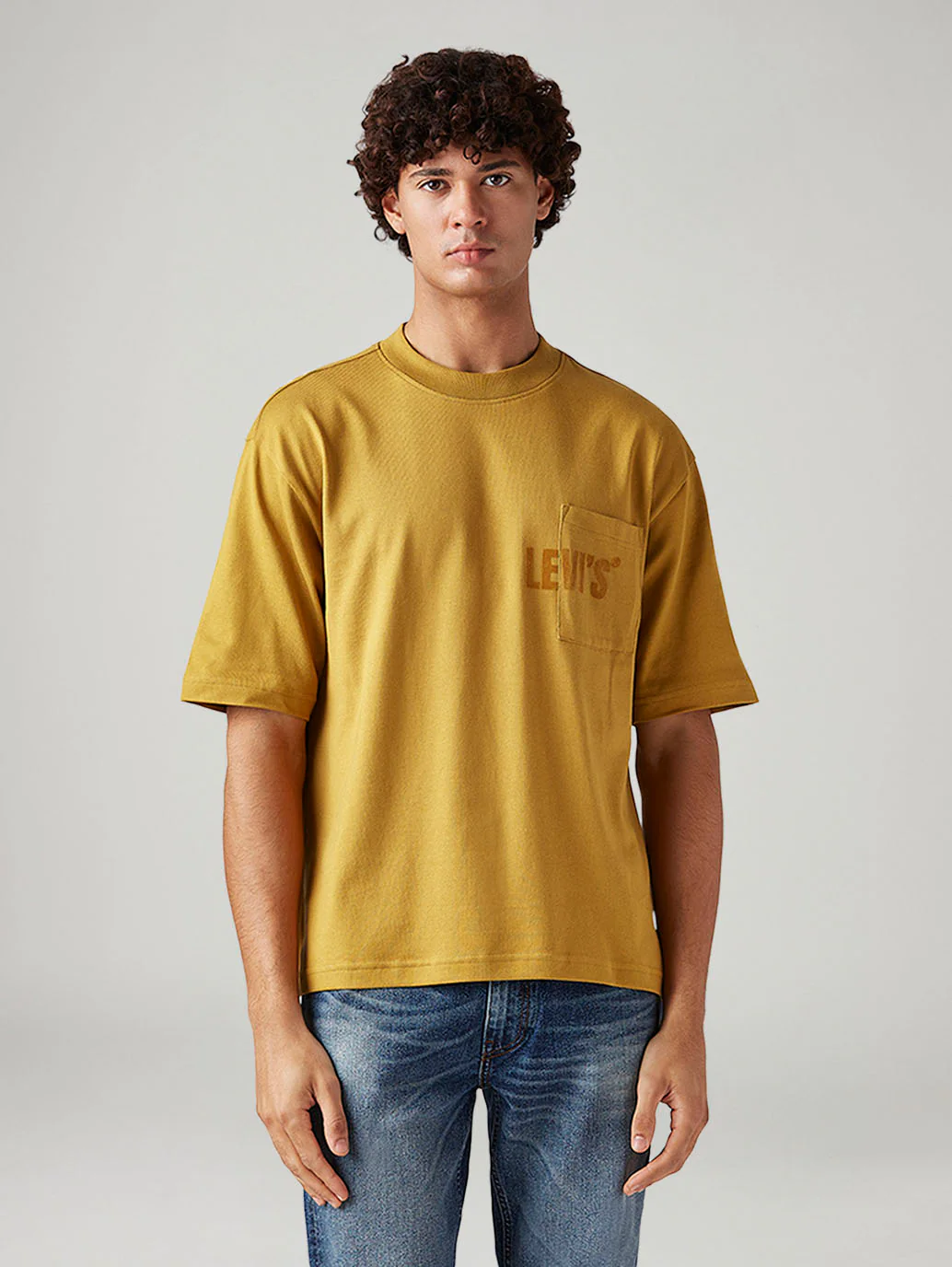 Men's Solid Loose Fit T-Shirt - Image 2