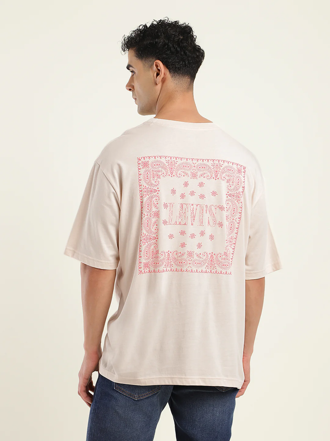 Men's Solid Loose Fit T-Shirt - Image 3