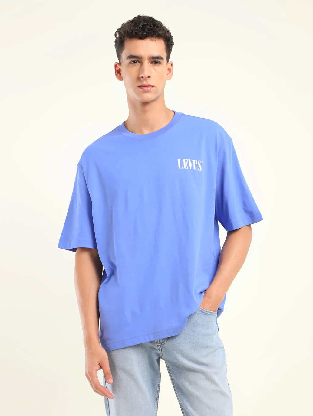 Men's Solid Loose Fit T-Shirt - Image 2