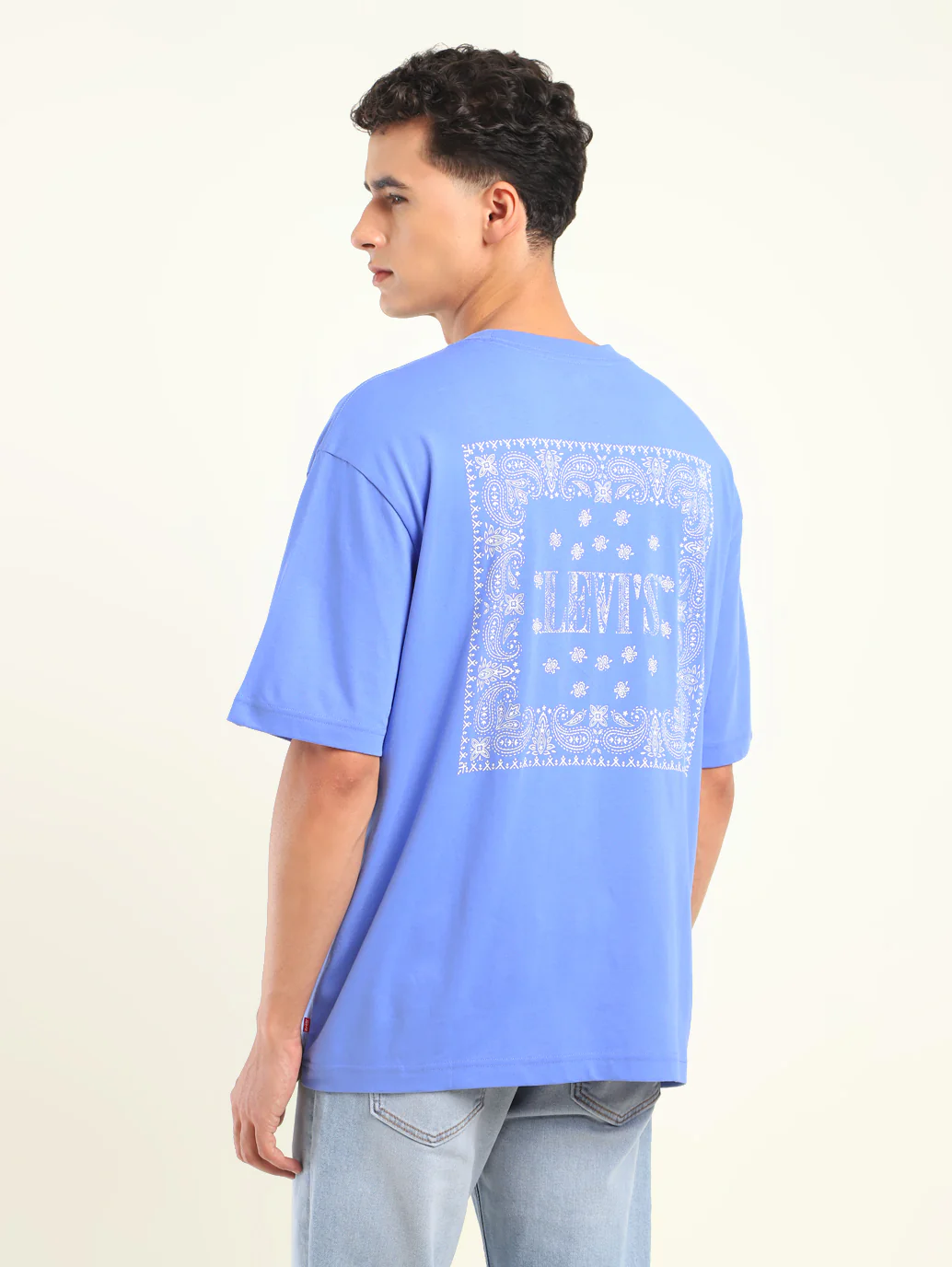 Men's Solid Loose Fit T-Shirt - Image 3