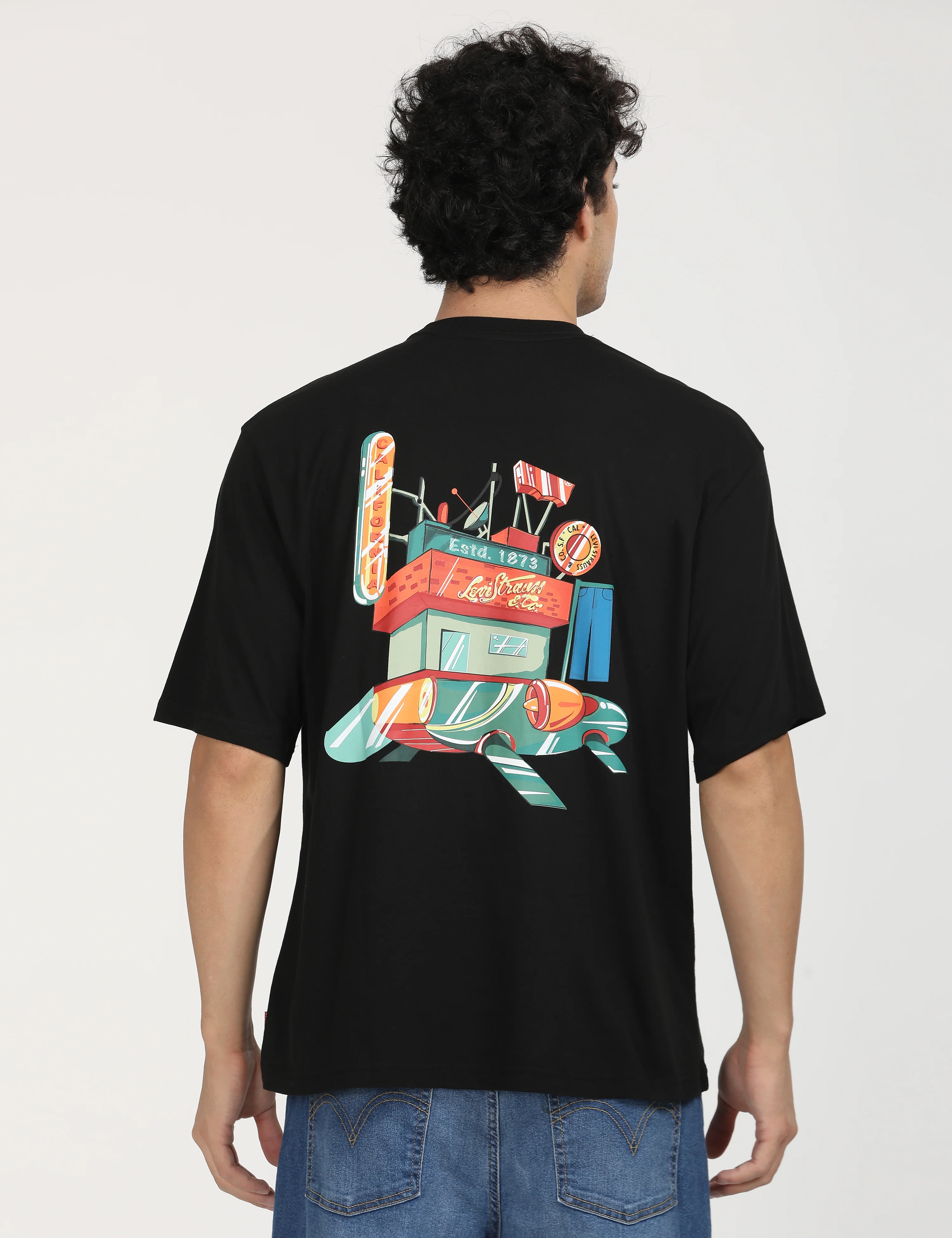 Men's Solid Loose Fit T-Shirt - Image 2