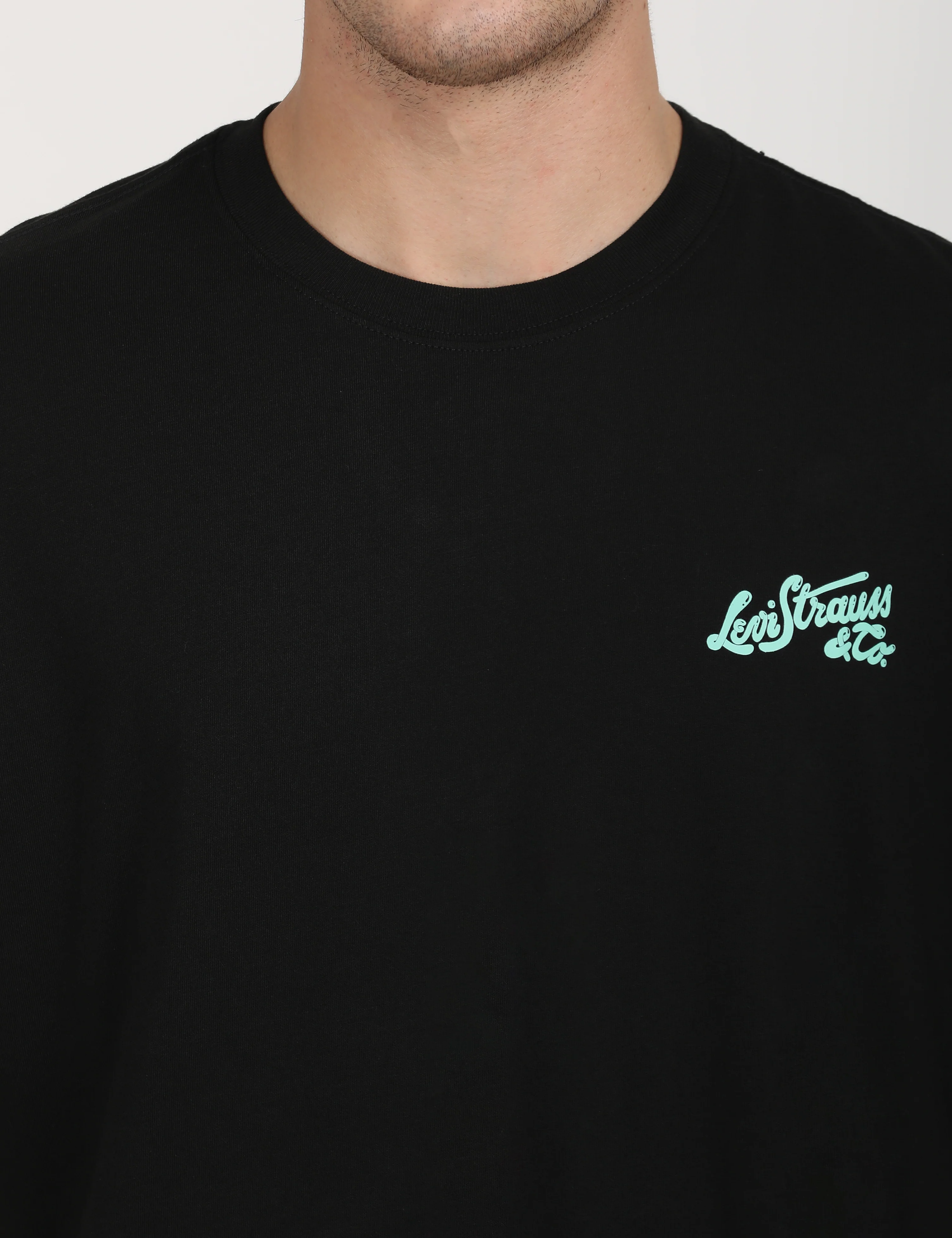 Men's Solid Loose Fit T-Shirt - Image 3
