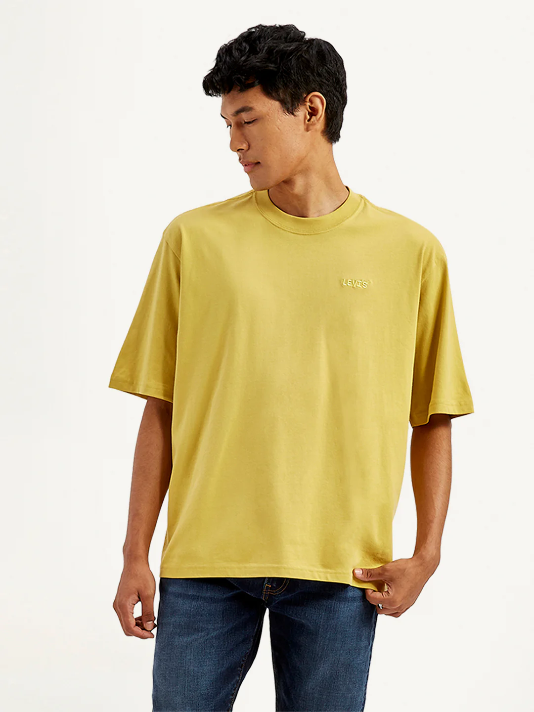 Men's Solid Loose Fit T-Shirt - Image 2